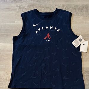 Atlanta Braves Nike sleeveless Top, size large